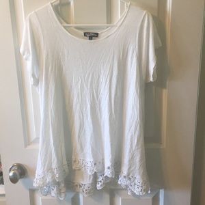 White lace tshirt